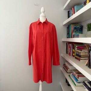 Finley Alex Roll Tab Weathercloth Shirt Dress Navy Sz XL